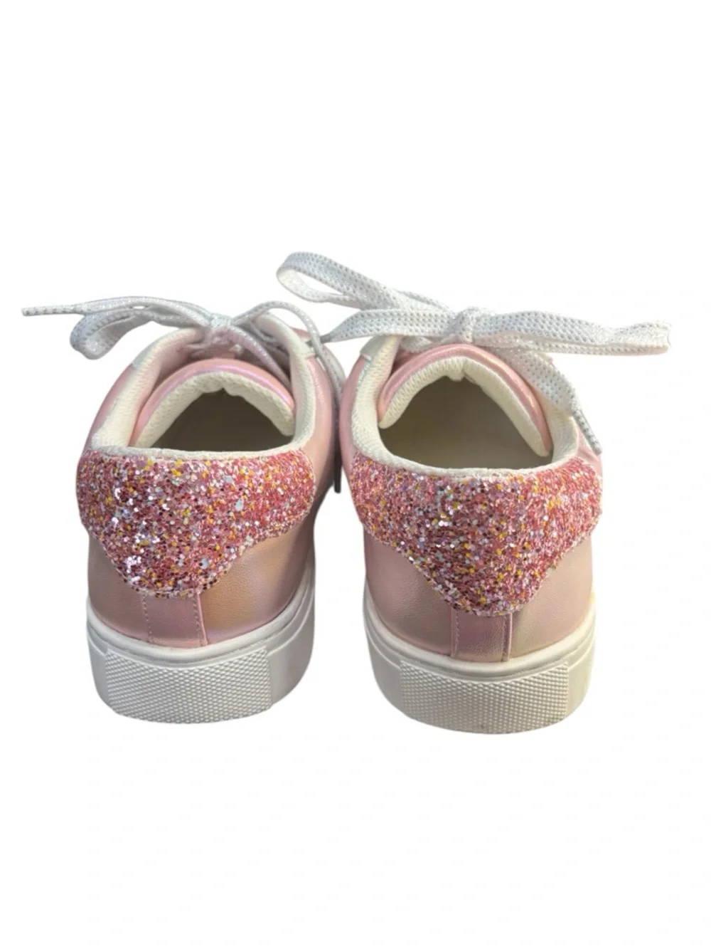 Hey Girl By Corkys Supernova Sneakers Pink Metallic Glitter Stars Women Size 8 - Picture 6 of 10